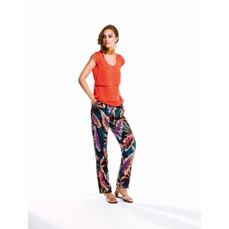 TOP NARANJA MUJER PAZ TORRAS