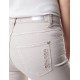 Vaquero pitillo beige de mujer Pierre Cardin con bordados +colores 