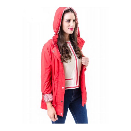 Parka corta ligera de mujer +colores