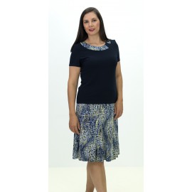 FALDA ESTAMPADO DE LUNARES MUJER BOGUAR