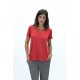 CAMISETA ROJA CON TUL MUJER BOGUAR