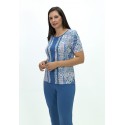 PANTALON CREPE AZUL AZAFATA MUJER BOGUAR