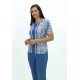 PANTALON CREPE AZUL AZAFATA MUJER BOGUAR