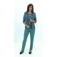 PANTALON CREPE VERDE PINO MUJER BOGUAR