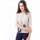 Chaqueta de punto de mujer con bordados