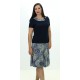 CAMISETA AZUL MARINO CON VISTA LUNARES MUJER BOGUAR