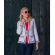 CHAQUETA TWEED MUJER CHEMA BLANCO