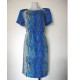 VESTIDO ESTAMPADO EN AZUL
