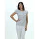CAMISETA LUNARES MANGA VOLANTES MUJER BOGUAR