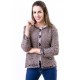 Chaqueta jaspeada de mujer con lurex y bolsillos +colores