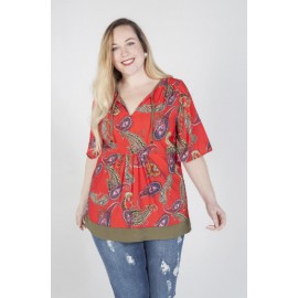 BLUSON ESTAMPADO MUJER SPG-JENUAN TALLAS GRANDES