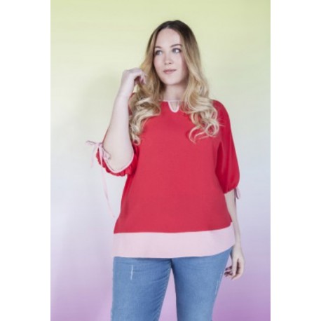 BLUSON ROJO MUJER SPG-JENUAN TALLAS GRANDES