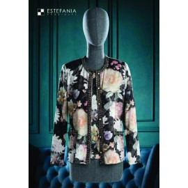 Twin set de mujer Estefania Rodriguez con detalles pedrería