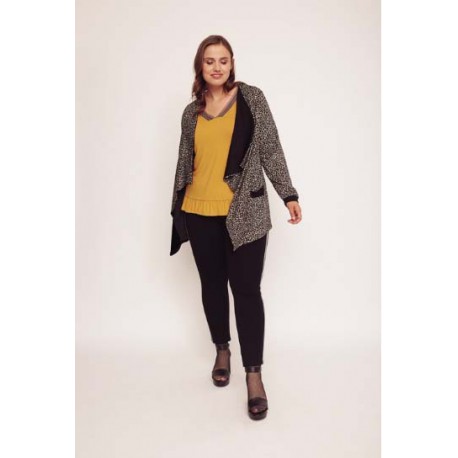 CARDIGAN ANIMAL PRINT SPG TALLAS GRANDES MUJER