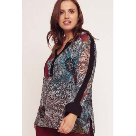 BLUSA TAPETA SERPIENTE SPG TALLAS GRANDES MUJER