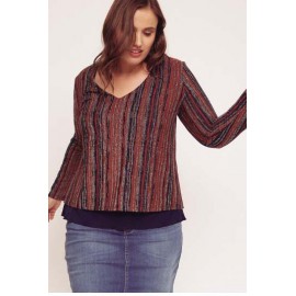 JERSEY LUREX ESTAMPADO SPG TALLAS GRANDES MUJER