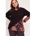 JERSEY COMBINADO SPG TALLAS GRANDES MUJER +COLORES