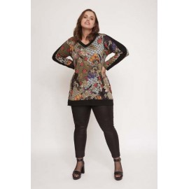 JERSEY CREMALLERAS PRINT ANIMAL SPG TALLAS GRANDES