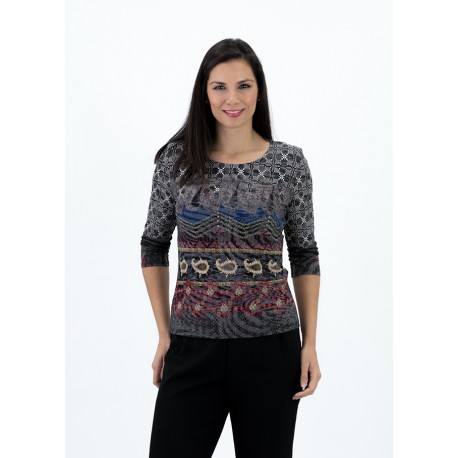CAMISETA ESTAMPADA MUJER BOGUAR