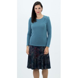 FALDA DE VUELO ESTAMPADA MUJER BOGUAR