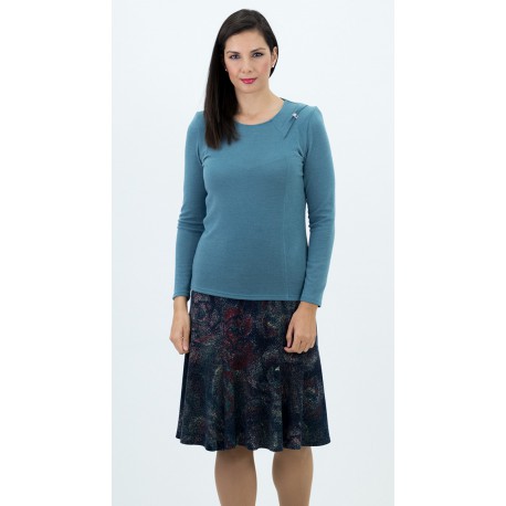 FALDA DE VUELO ESTAMPADA MUJER BOGUAR