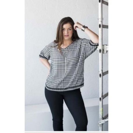 BLUSON CUADROS MUJER TALLAS GRANDES