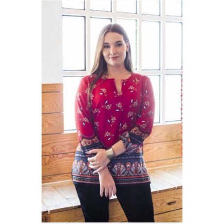 BLUSON ESTAMPADO MUJER TALLAS GRANDES SOLEVA