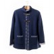 CHAQUETA PUNTO AZUL MARINO  ELVET MUJER