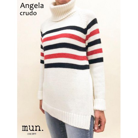 JERSEY CRUDO CUELLO ALTO RAYAS MUJER MUN CONCEPT