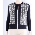 CHAQUETA CUADROS NEGRA MUJER TACHY ZUCCA
