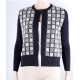 CHAQUETA CUADROS NEGRA MUJER TACHY ZUCCA