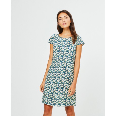 VESTIDO EVASE ESTAMPADO MUJER SURKANA