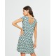VESTIDO EVASE ESTAMPADO MUJER SURKANA