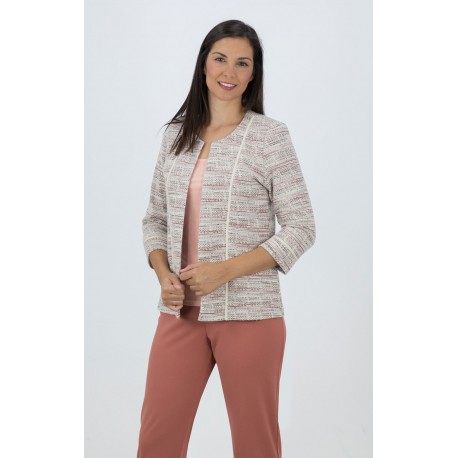 CHAQUETA JAQUARD MUJER +COLORES BOGUAR