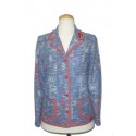 Chaqueta tweed de mujer Zero con bolsillos