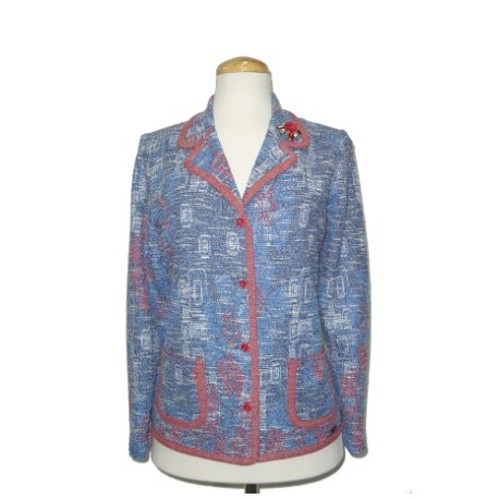Chaqueta tweed de mujer Zero con bolsillos