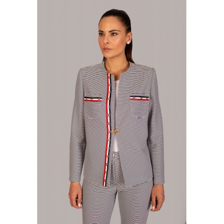 CHAQUETA MARINERA MUJER CHEMA BLANCO