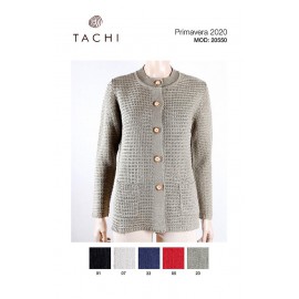 CHAQUETA DE PERLE CON BOLSILLOS MUJER TACHY ZUCCA +COLORES