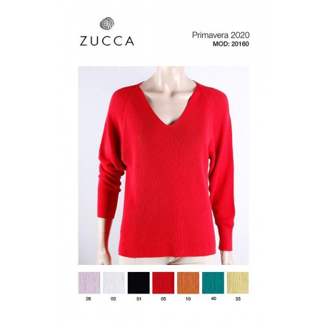 JERSEY MANGA RANGLA PICO MUJER TACHY ZUCCA +COLORES