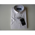 CAMISA BLANCA MICROESTAMPADA HOMBRE MANGA CORTA CARLOS CORDOBA