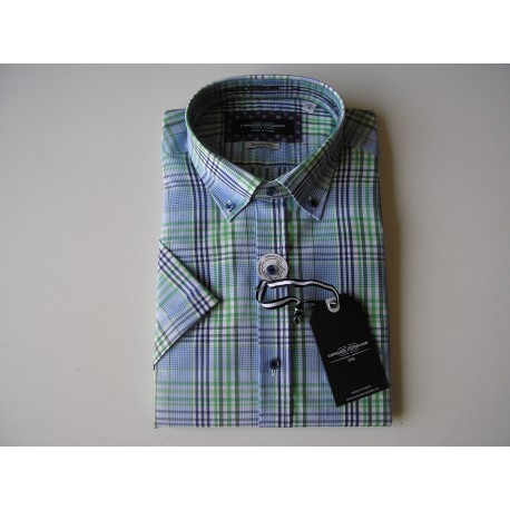 CAMISA CUADROS MANGA CORTA HOMBRE DE CARLOS CORDOBA