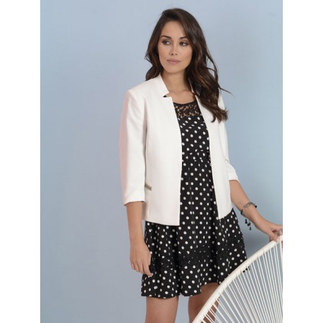 BLAZER LISA BLANCA MUJER ROBERTO BASSI WOMAN