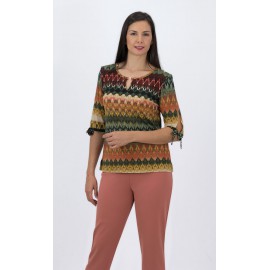 CAMISETA ZIG ZAG MUJER BOGUAR