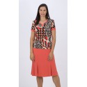 CAMISETA ESTAMPADA PICO MUJER BOGUAR