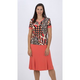 CAMISETA ESTAMPADA PICO MUJER BOGUAR