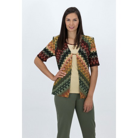 CAMISETA SIMULANDO DOS PIEZAS MUJER BOGUAR