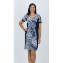 Vestido fantasia azul marino boguar mujer