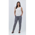 Pantalón estampado de mujer Boguar con cinturilla elástica