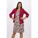 Chaqueta crepe larga mujer +colores