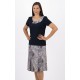 CAMISETA AZUL MARINO CON VISTA LUNARES MUJER BOGUAR